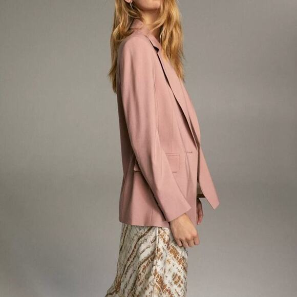 Babaton Aritzia NWT Mauve Pink Oversized Leonard Blazer Size 00 - Picture 2 of 12